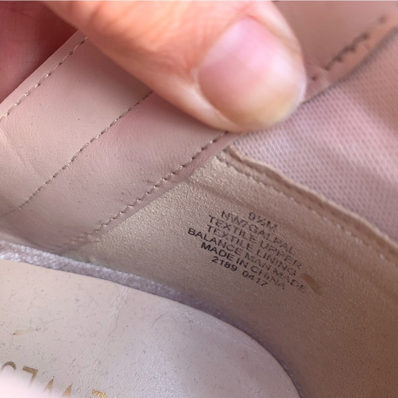 Nine West GalPal Velvet Peep-Toe Ankle Booties size 9.5 dusty blush pink - Picture 4 of 6